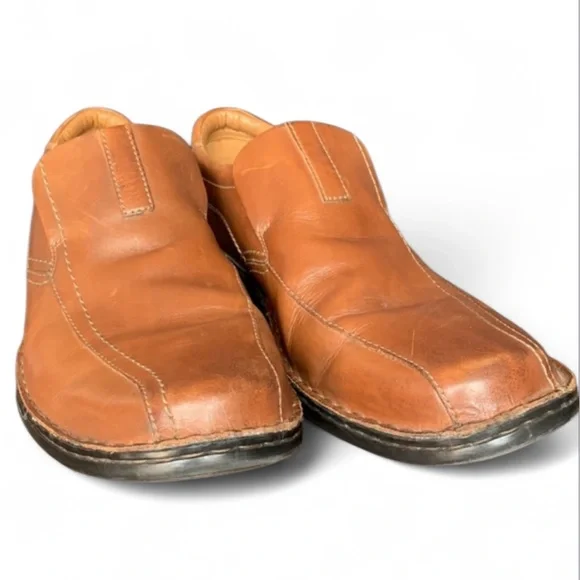 Clarks Brown Leather Ortholite Slip-On Classic
Loafers Super Comfortable Sz 13 - Picture 9 of 10